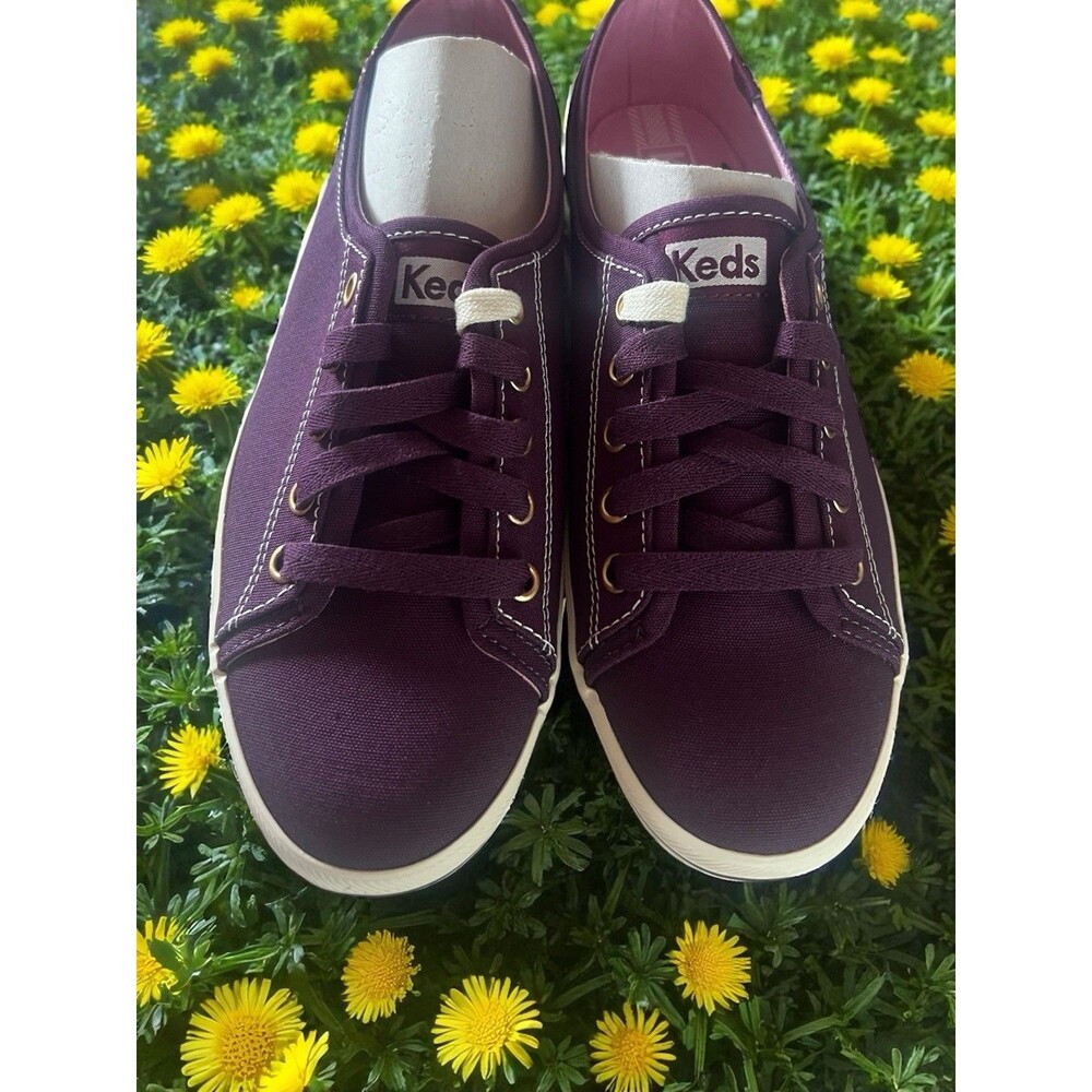 Keds Women's Rally Seasonal Solid Oxford Plum Purple New Gift  Sz 6.5 Medium